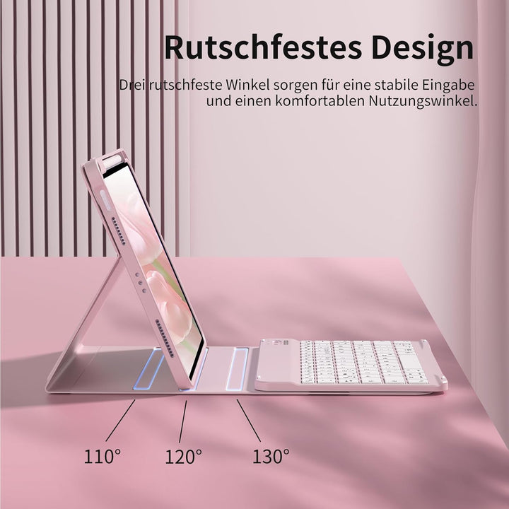 Tastatur mit Hülle für iPad 11. Generation 2025 11 Zoll A16/ iPad 10. Generation 2022 10,9 Zoll Hüll