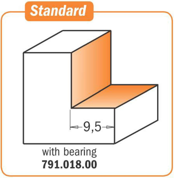 CMT Orange Toos 660.350.11 - Hartmetall-Falzfräser mit Wendeplatten Z2 S=8 D=34,9X12X54 RE