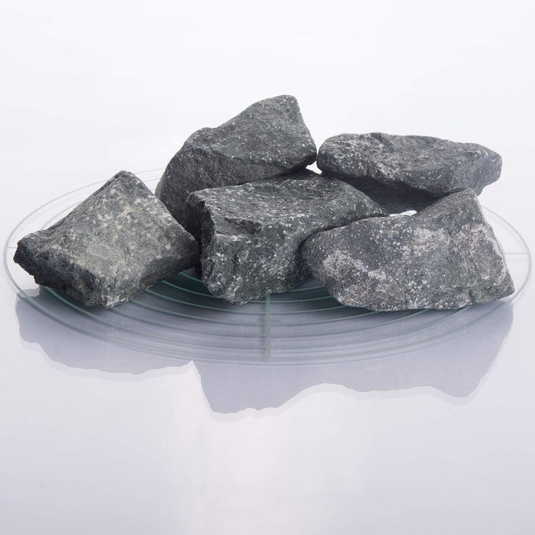 Schicker Mineral – 20 kg Diabas Saunasteine für den Saunaofen – hochwertige Aufgusssteine aus Deutsc