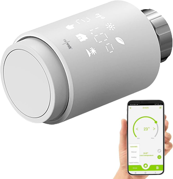 revolt Thermostat: Programmierbares WLAN-Heizkörperthermostat mit App und Sprachsteuerung (Heizkörpe