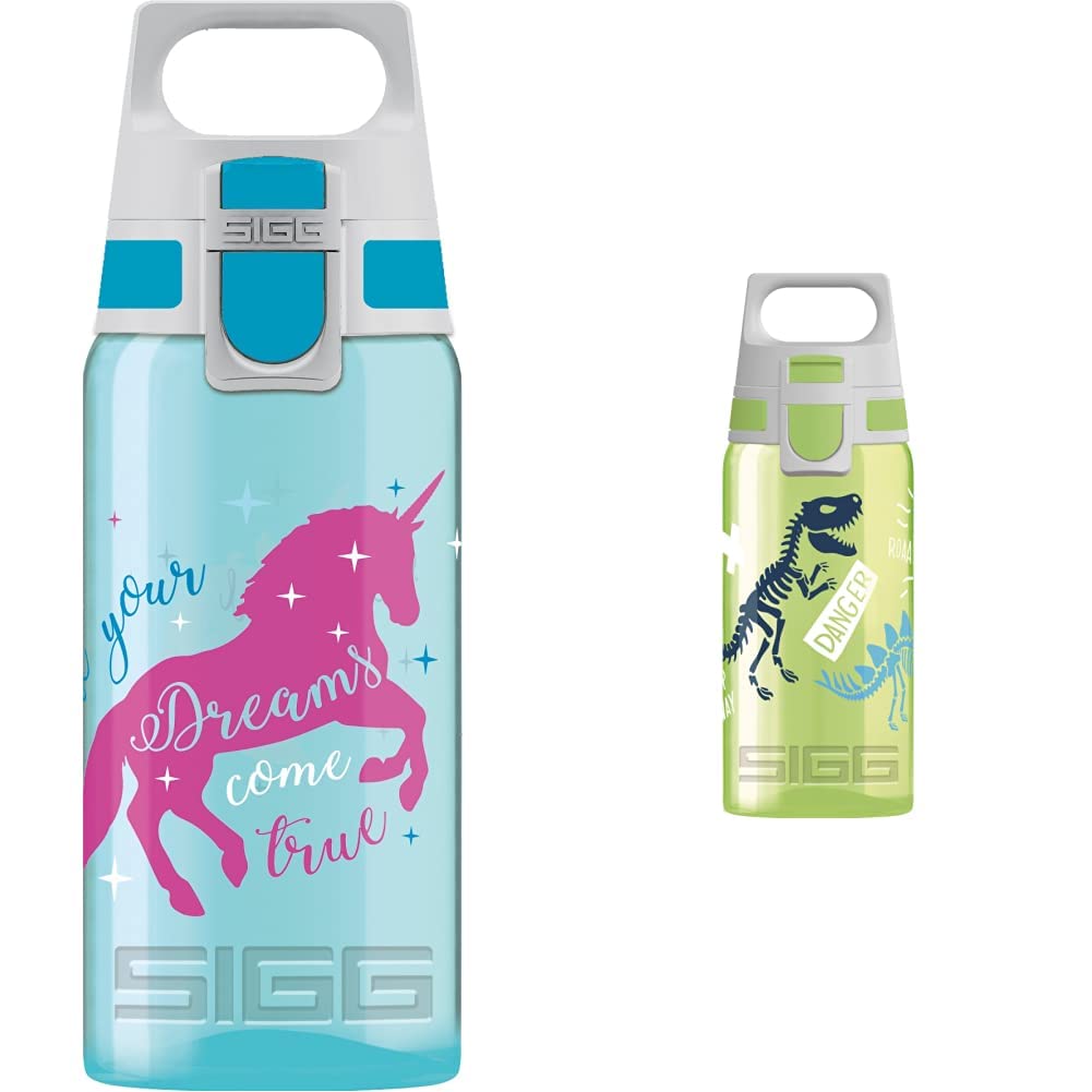 SIGG Viva ONE Kinder Trinkflasche (0.5 L), schadstofffreie Kinderflasche mit auslaufsicherem Deckel,