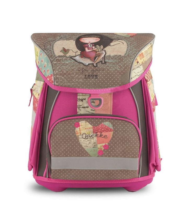 Anekke Ergo Schulranzen/Ergonomic Backpack FIDLOCK Rucksack 18AN-901-SW-F, 42 cm, 23 L, Sweet