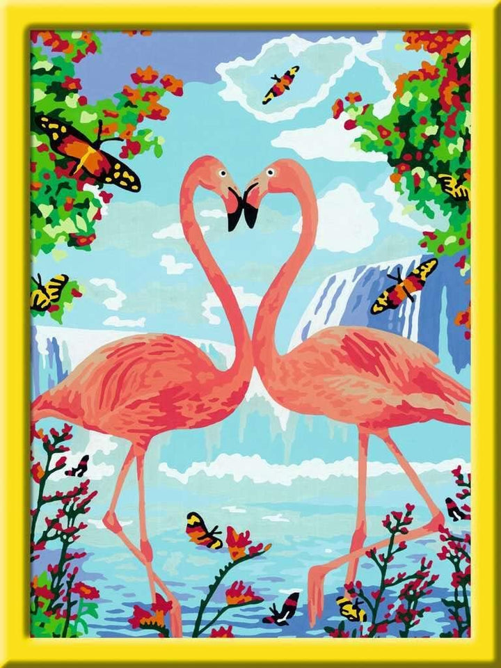 Ravensburger Malen nach Zahlen 28901 - Flamingo Love - Für Erwachsene und Kinder ab 12 Jahren Alte V