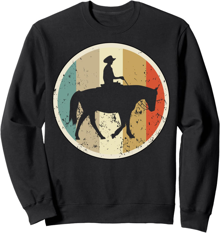 Westernreiten Westernreiter Cowboy Reiter Retro Vintage Sweatshirt