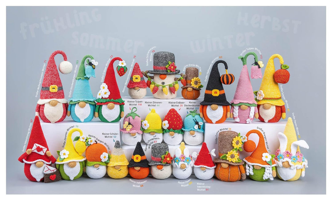 Die Wichtel sind los! – Amigurumis häkeln: 24 niedliche Häkel-Zwerge für alle Jahreszeiten und Feier