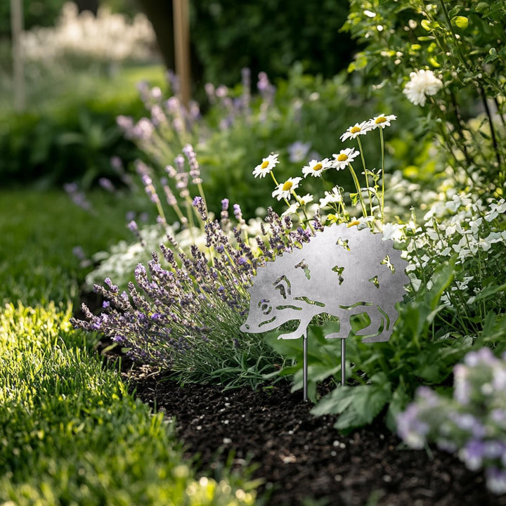 VERDOBA Igel Gartendeko Rost - Igel Gartenstecker Rost - Rost Deko für Garten - Herbstdeko Rost Igel