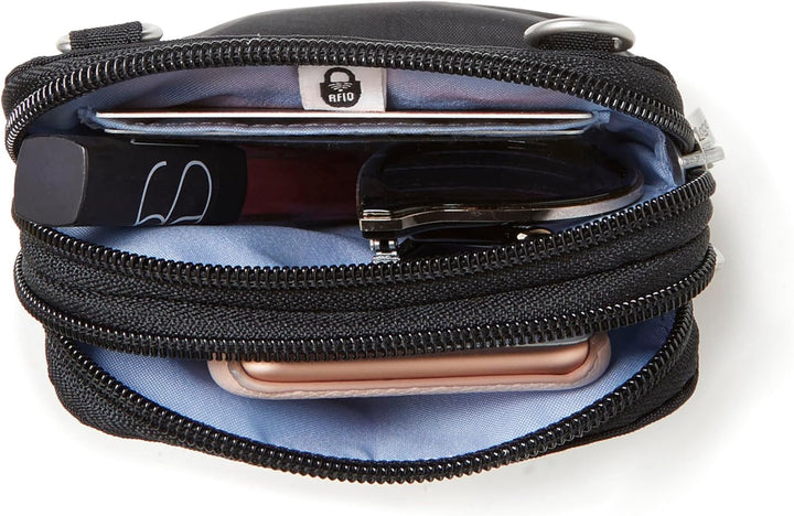 Baggallini Damen Take Two RFID Bryant Crossbody Schwarz, Schwarz