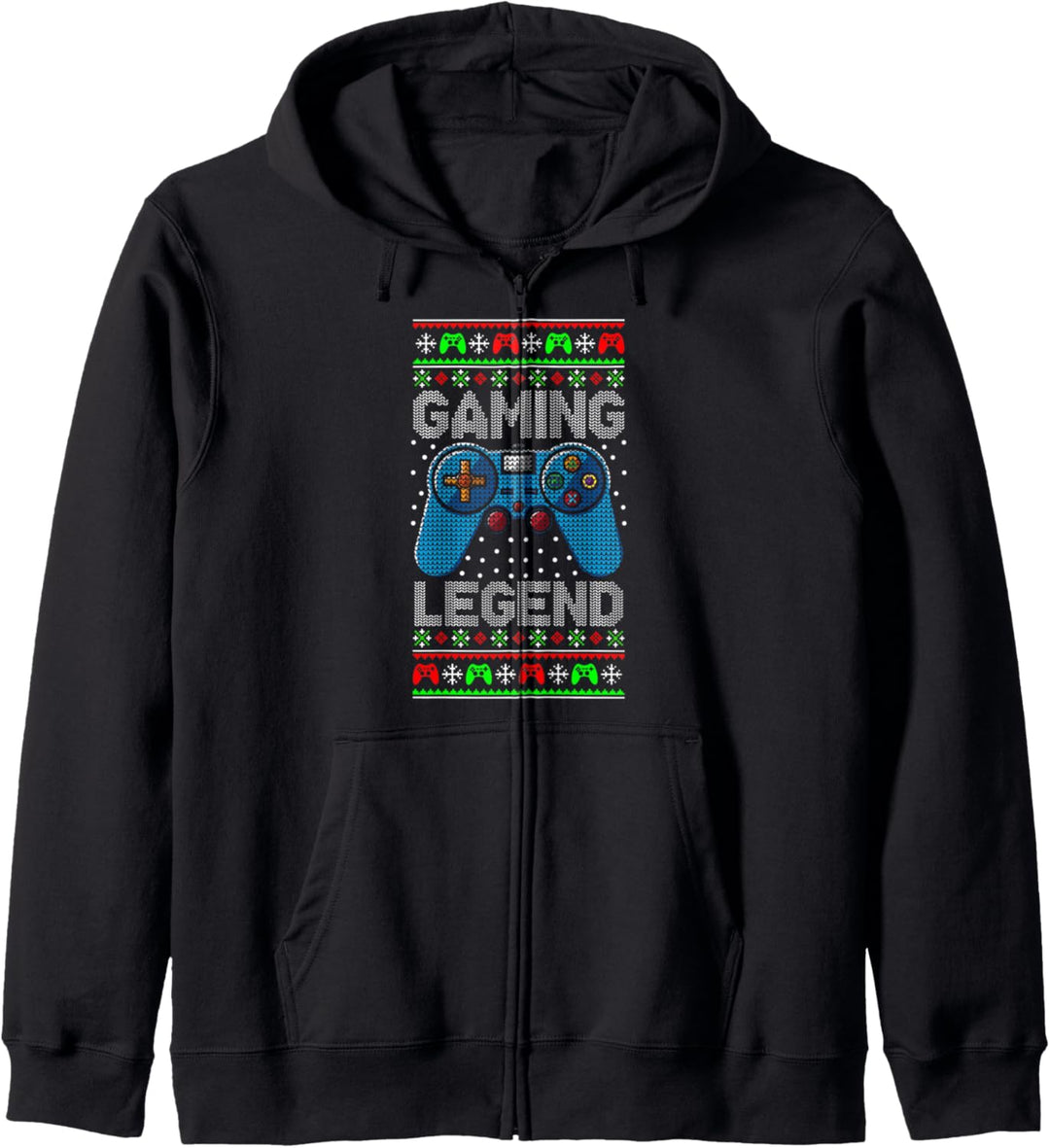 Gaming Legend Christmas Gamer Ugly Sweater Videospiel Kapuzenjacke