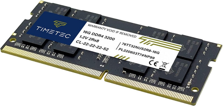 Timetec 32GB KIT (2x16GB) DDR4 3200MHz (DDR4-3200) PC4-25600 Non-ECC Unbuffered 1.2V CL22 2Rx8 Dual