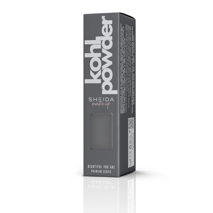 SHEIDA Kohl Kajal Powder Eyeliner – Dunkelblau, Hochpigmentierter Puder-Eyeliner für Smokey Eyes, Na
