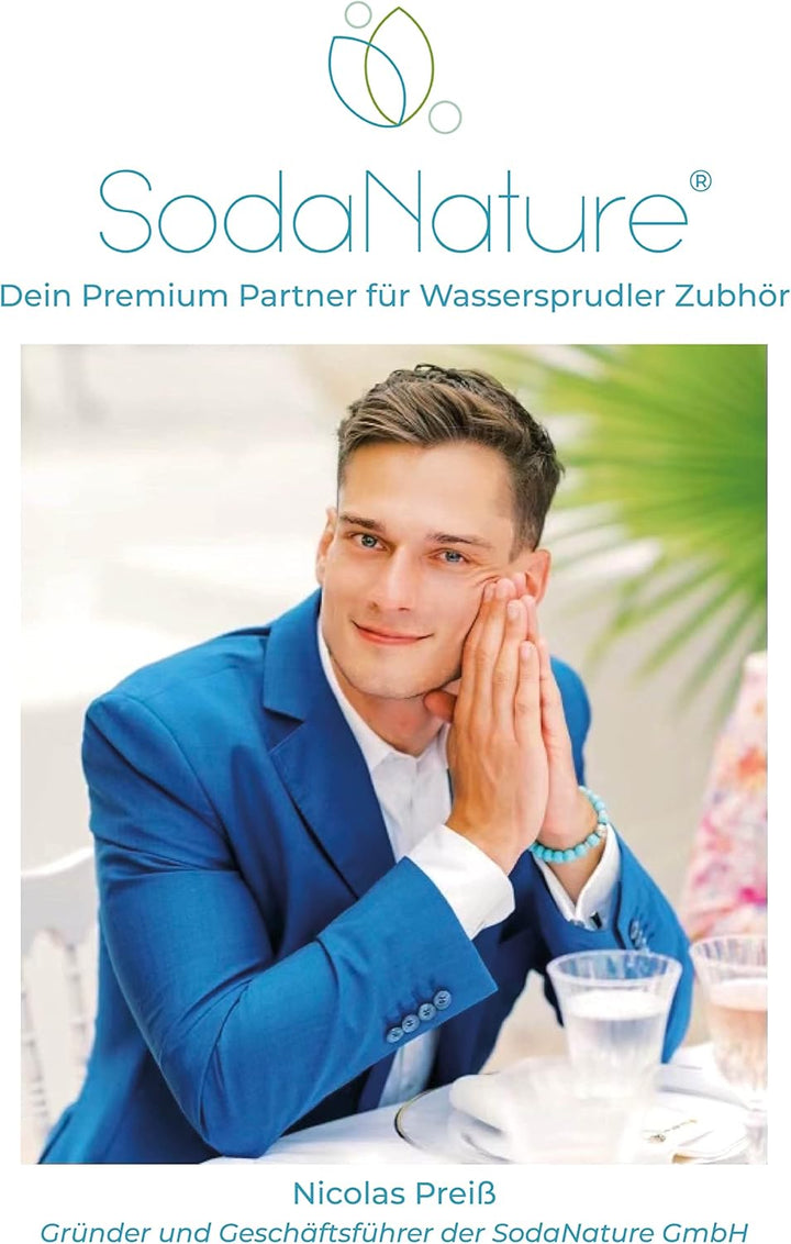 Premium 3er Edelstahl Flaschenhalter für SodaStream Flaschen (Duo & Crystal) | Set Timeless in Anthr