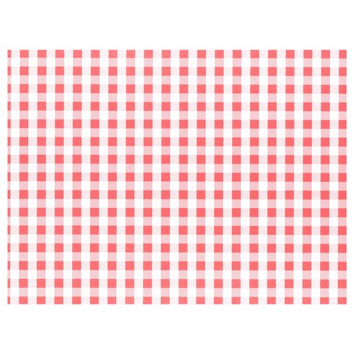 Tischsets Papier 30 x 40 cm rot Vichy (84346)
