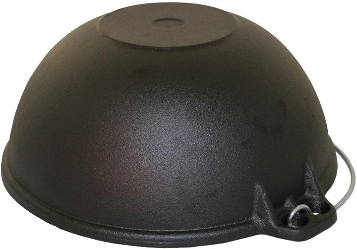 rukauf Emaillierter Kazan aus Gusseisen mit Deckel und Bügel 10 Liter Wok Kasan Asien Schmortopf Cam