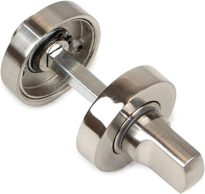 Emuca - rundem Knebelgriff für Schiebetür, 5 sets knebelgriff mit Blende, Ø 35 mm, Stahl, Nickel sat