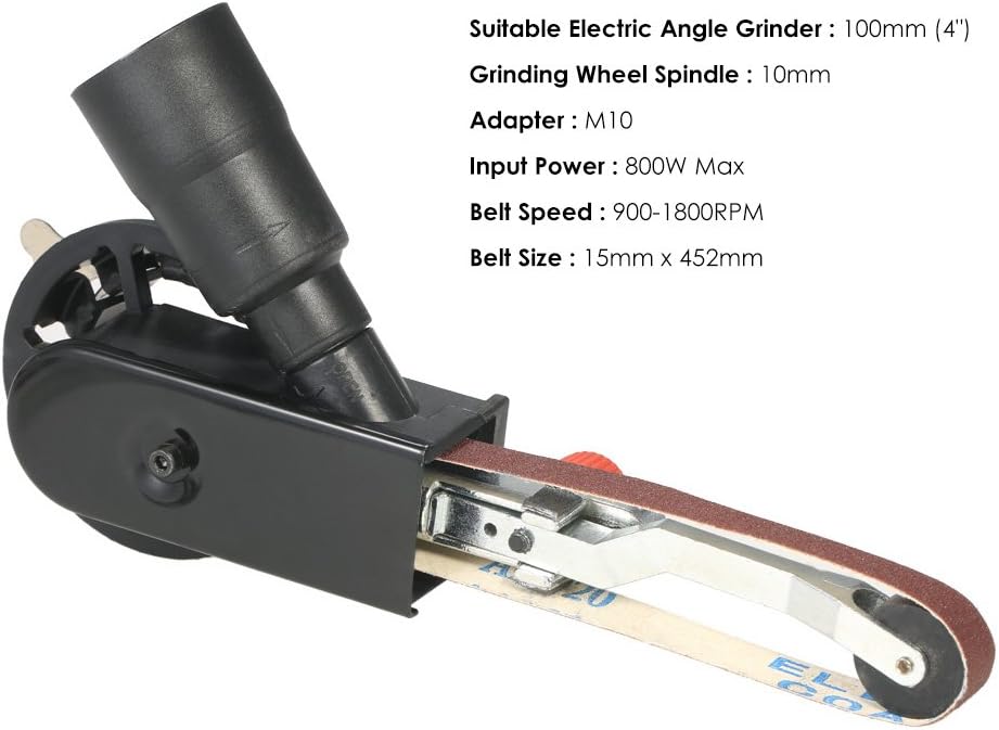 VISLONE Multischleifer, Schleifmaschine für Holz Mini DIY Sander Schleifbandadapter für 115mm 4,5 "u