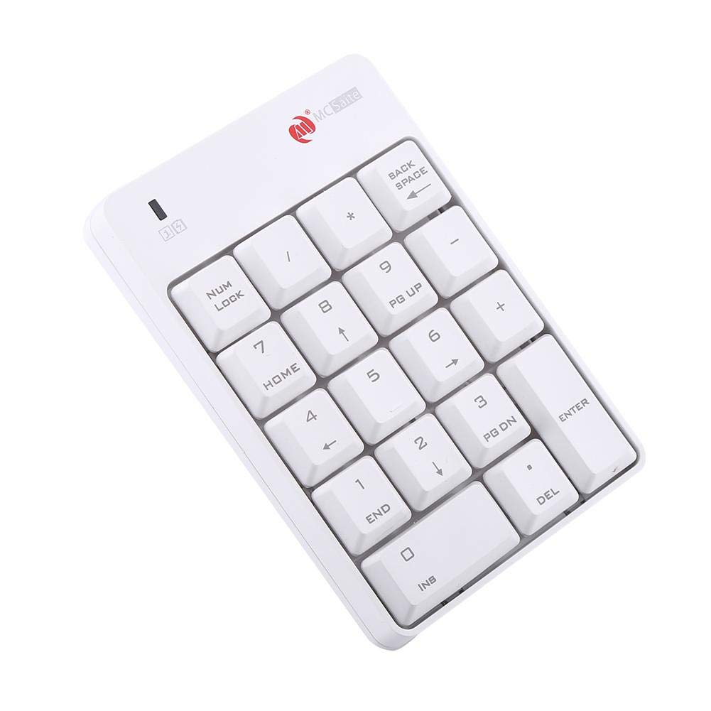 Kabelloser Nummernblock,18 Tasten Nummerische Tastatur Keypad,2,4G Tastatur von 10 Metern für die me