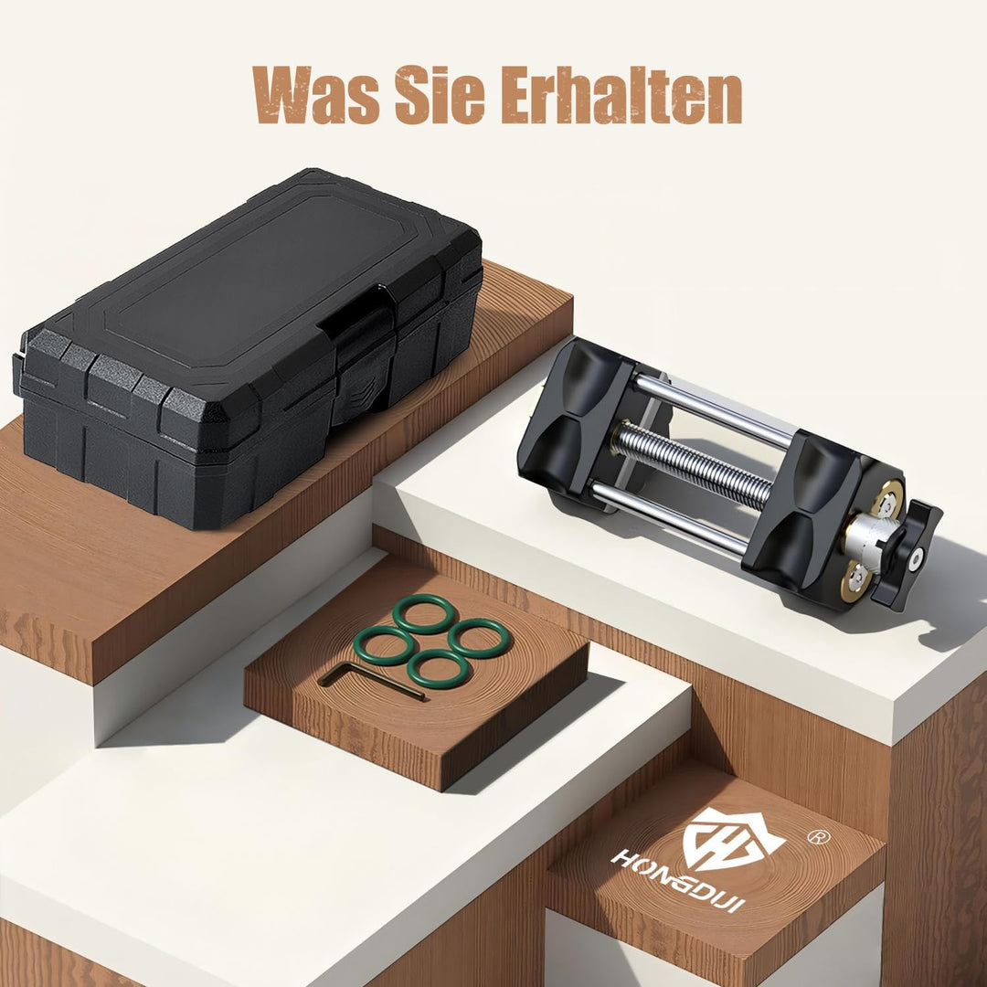 HONGDUI HD34 Schleifführung, Schleifhilfe für Stechbeitel, Hobelmesser(0.25-8.1cm) mit 4 Messingroll