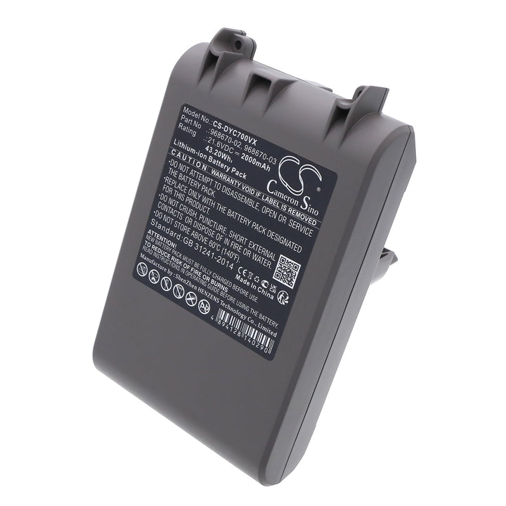CS-DYC700VX Akku 2000mAh Kompatibel mit [Dyson] SV11, V7, V7 Animal, Motorhead Pro, Motorhead Vacuum