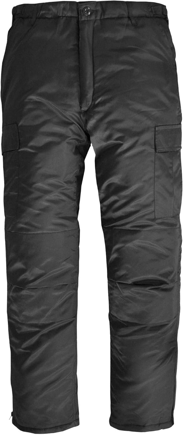 normani Winter Thermohose - gefüttert - wasserabweisendes Nylon-Obermaterial XL Schwarz, XL Schwarz