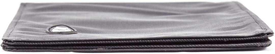 Big Skinny Herren Portemonnaie Super Skinny Bi-Fold Slim Wallet für bis zu 30 Karten Schwarz, Schwar