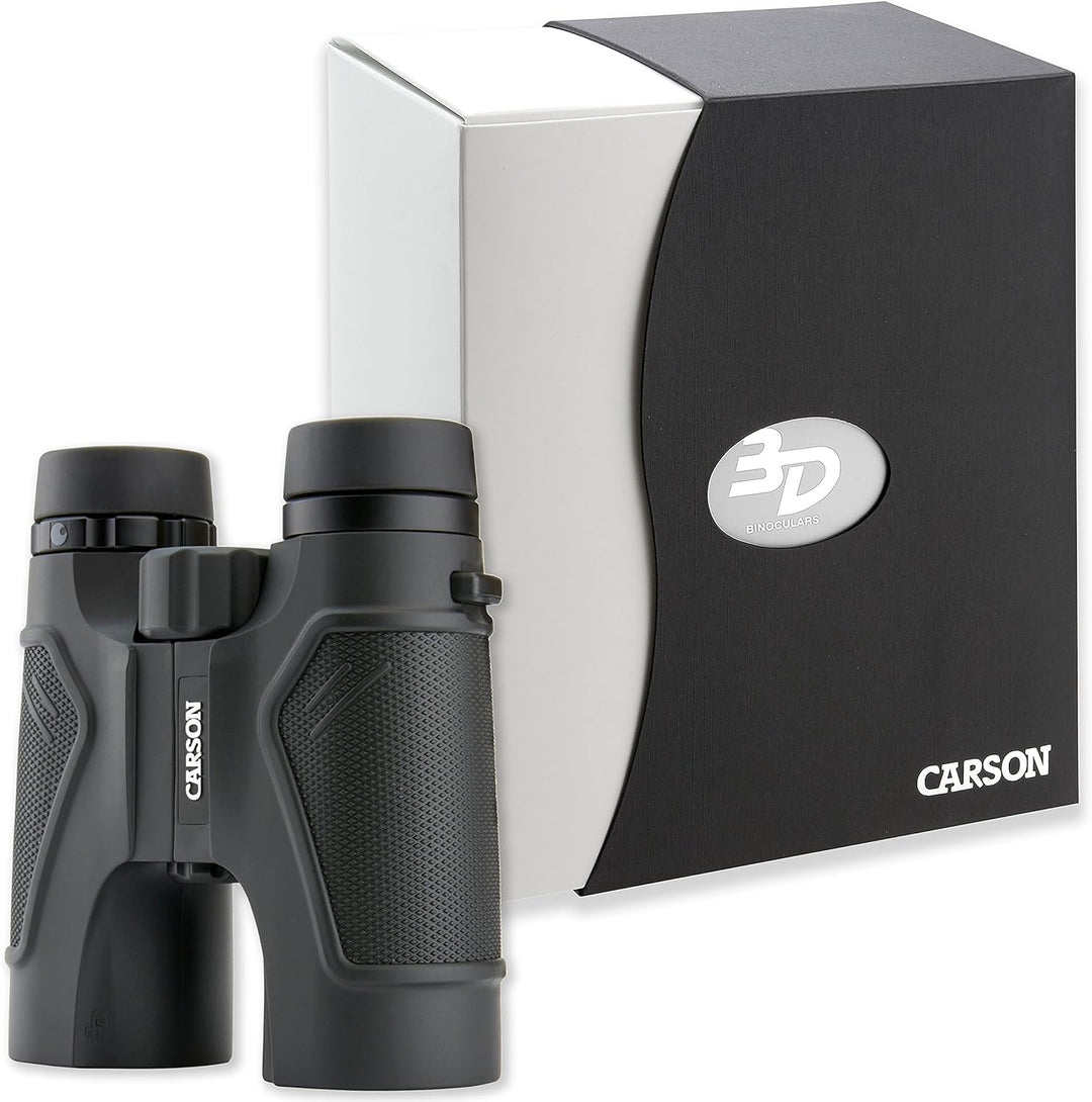 Carson Full-Size Fernglas, 10x42mm, hochwertige ED-Glas Linsen, wasserdicht und beschlagfrei (TD-042