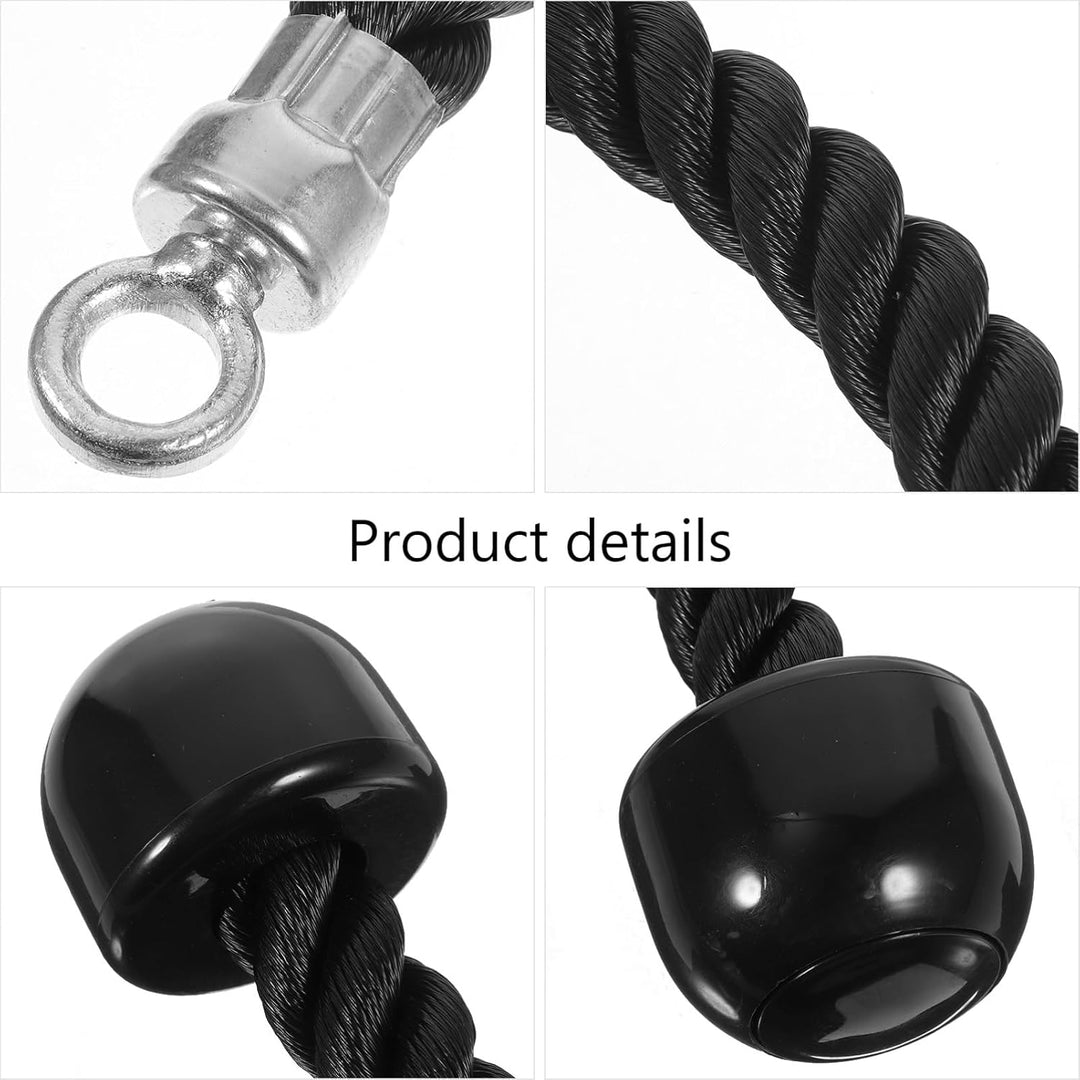 Supvox Krafttraining Kordelzug Nylon Trizeps Bizeps Seil Mit Stahl Schnalle Und Gummiblöcken Für Fit