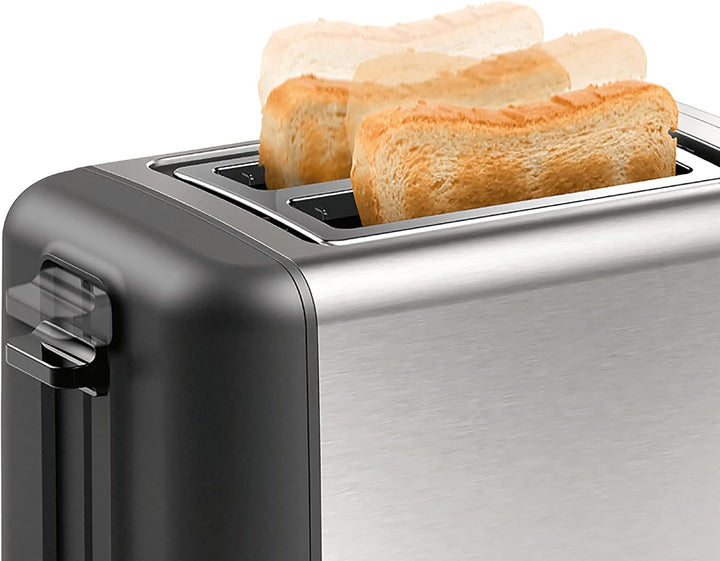 Bosch Elettrodomestici TAT3P420 Kompakter DesignLine Toaster, 970 W, Edelstahl