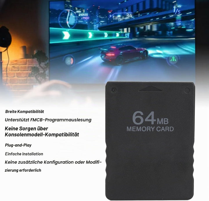 für PS1-Speicherkarte, Speicherkarte für PS1, 8 MB/16 MB/32 MB/64 MB Optionaler Speicherkartenstick