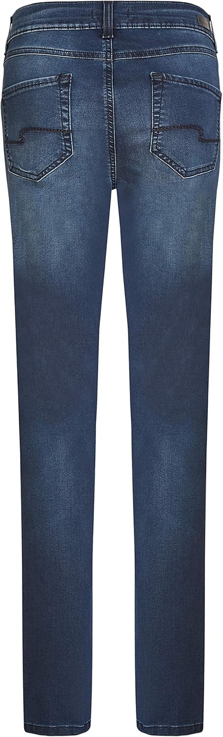 ANGELS Slim Fit Jeans Jeans Skinny mit cleanem Super Stretch Denim mit Label-Applikationen 34W / 28L