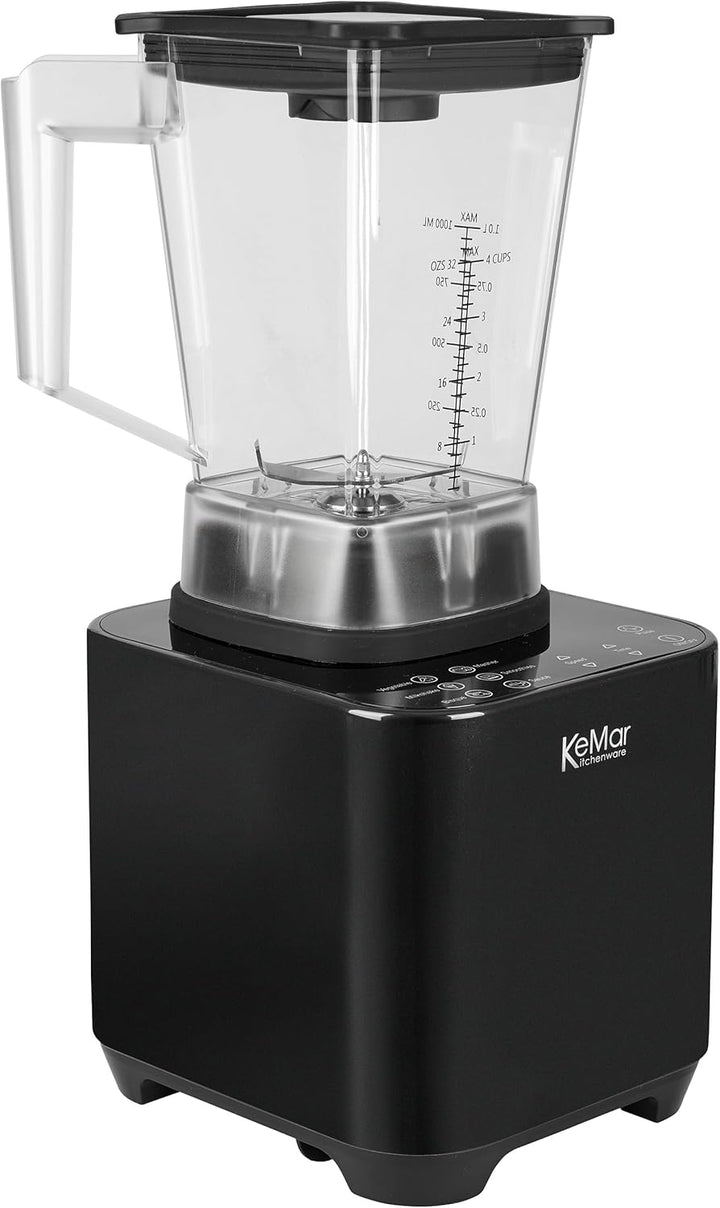 Hochleistungstandmixer (1.500W, 30.000 U/min 6 Programme, Touch Bedienung, inkl. 1L und 2L Behälter