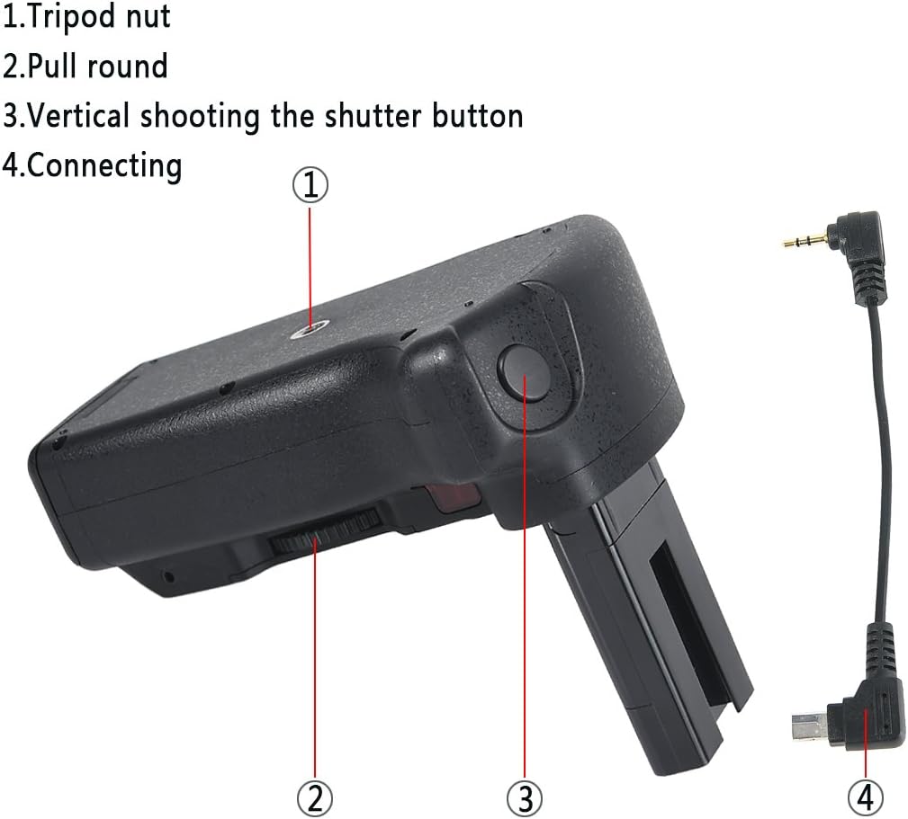 DSTE® Infrarot Fernbedienung Batterie Griff für Nikon D40 D40X D60 D3000 D5000 DSLR Digital Kamera a