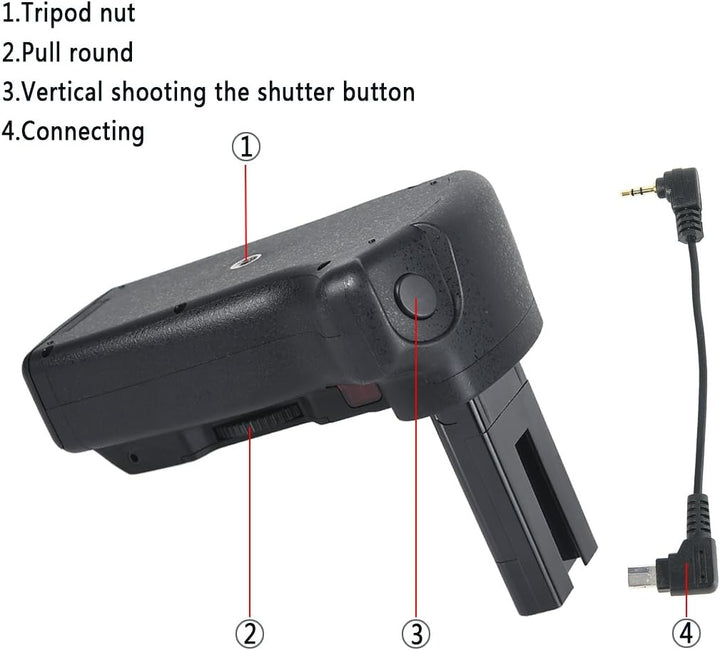 DSTE® Infrarot Fernbedienung Batterie Griff für Nikon D40 D40X D60 D3000 D5000 DSLR Digital Kamera a