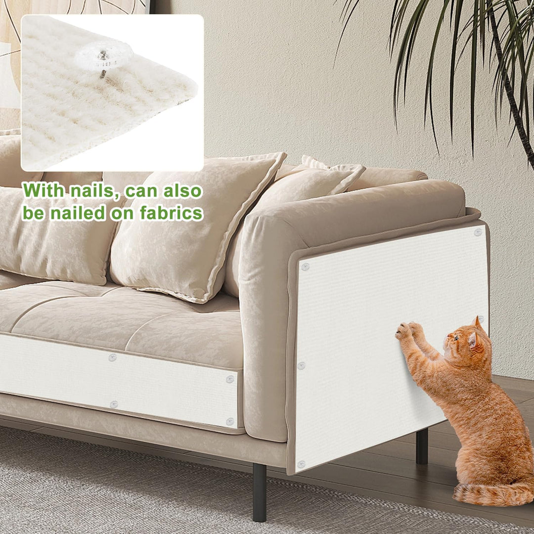 Selbstklebend Kratzmatte Katze 200cmx40cm Kratzteppich Katzen Kratzschutz Sofa Kratzwand für Katzens