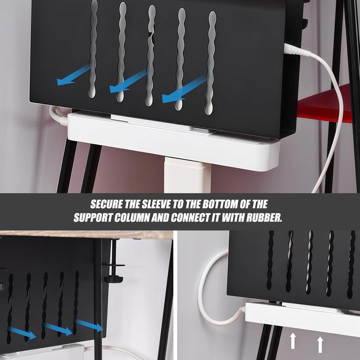 30×20×4.1cm PC Halterung Schreibtisch: Laptop Halterung Schreibtisch, Seitenaufbewahrung Seitenständ