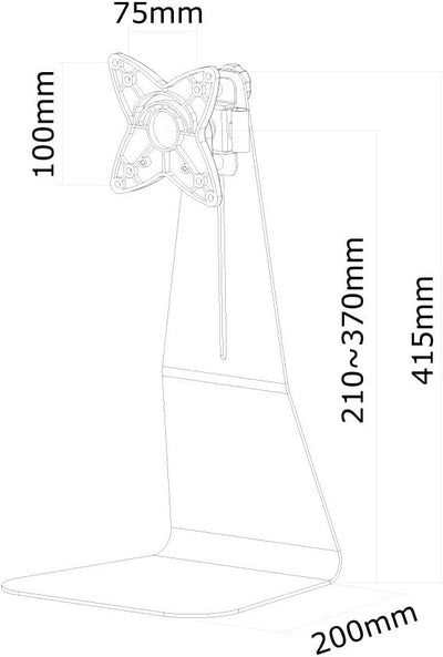 Neomounts by Newstar FPMA-D800 LCD/TFT-Deskstand Silber