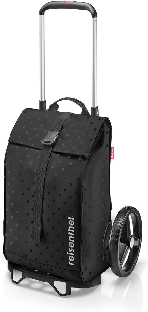 reisenthel Citycruiser glossy dots black – Praktische Einkaufstrolley mit mehreren grossen Fächern (