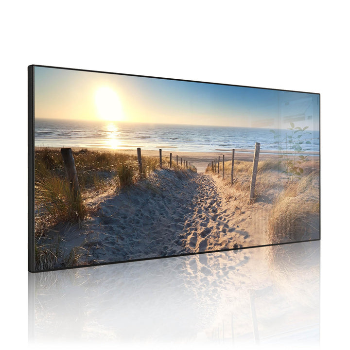 banjado Magnettafel schwarz 78 x 37cm / Magnetwand Metall/Magnetpinnwand als Memoboard/Pinnwand Magn