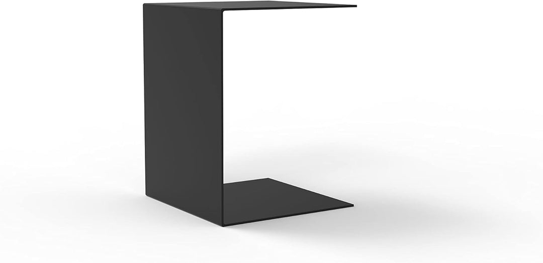 Mini Beistelltisch | Couchtisch | Metall | 26 cm x 20,5 x 20,5 cm | schwarz | Indoor &amp; Outdoor | Mad