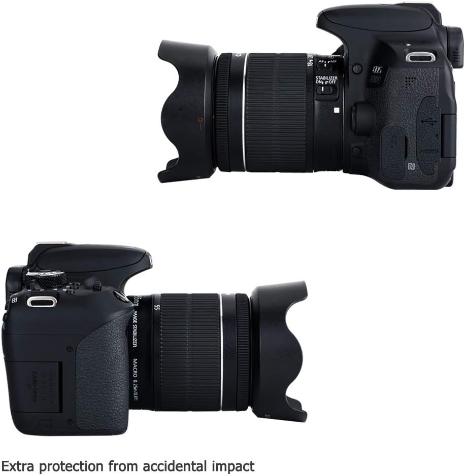 EW63C Bajonett Gegenlichtblende mit UV-Filter Passend für Canon RF-S 14-30mm F4-6.3 on EOS R50 V Cam