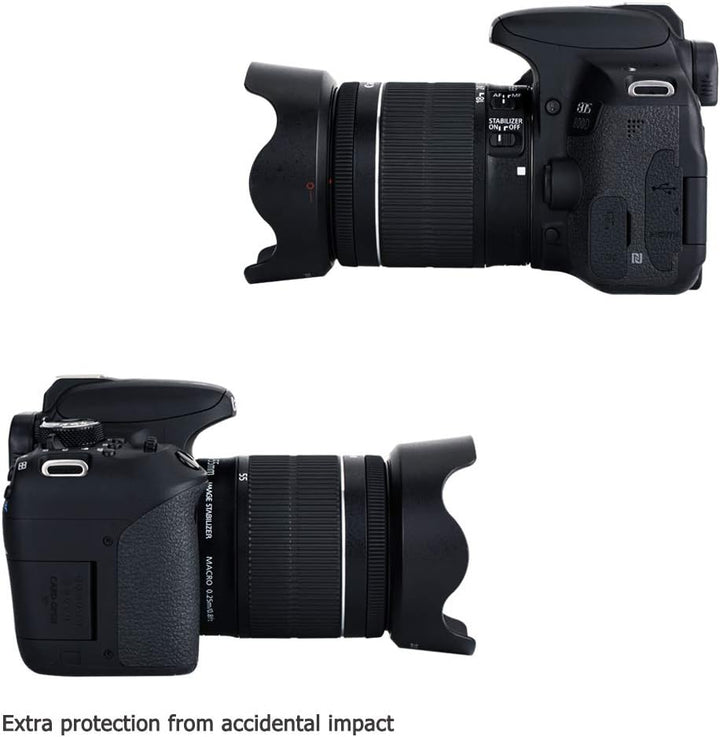 EW63C Bajonett Gegenlichtblende mit UV-Filter Passend für Canon RF-S 14-30mm F4-6.3 on EOS R50 V Cam