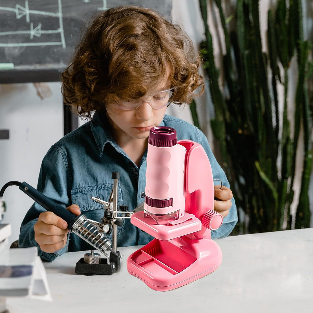 Kinder Mikroskop Wissenschaftsset | Vergrösserungs Experiment Mikroskop Mit LED Beleuchtung,Biologie