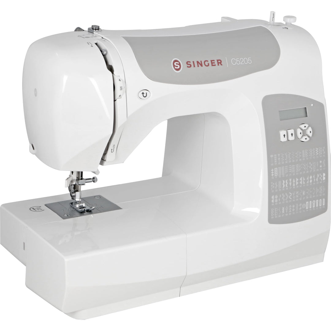 Singer C5205 Nähmaschine, weiss/grau Weiss, Grau, Weiss, Grau