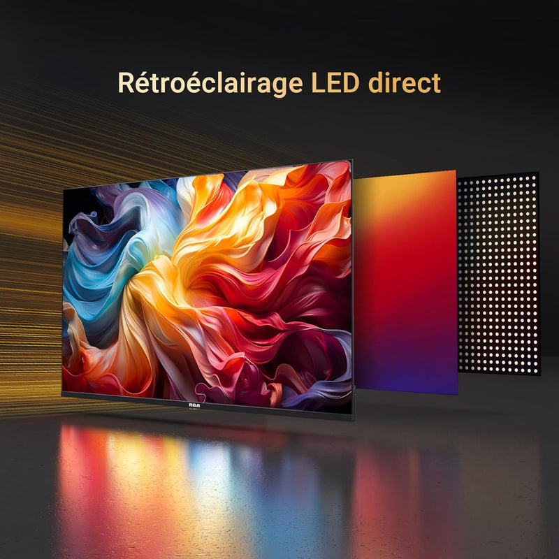 RCA E22-RH1C.T21 TV 22 Zoll(56cm) 230v/12v KFZ-Adapter Fernseher LED,Dolby Audio,Triple Tuner,VGA/HD