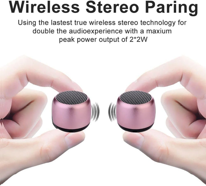 Eageroo Bluetooth super Mini Lautsprecher tragbar Speaker,Stereo Klang mit tiefem Bass Technologie,P
