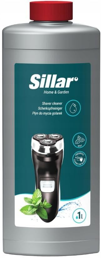 Sillar Scherkopfreiniger Nachfüllflüssigkeit 1L - Minz-Formel - Kompatibel mit Braun CCR Serie 3, 5,
