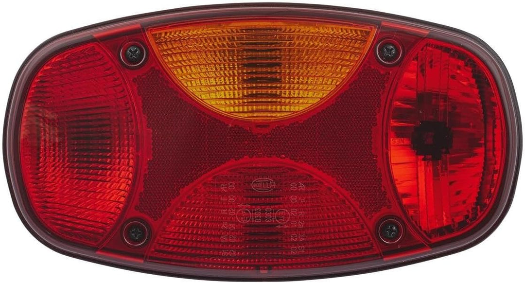 HELLA - Heckleuchte - Cargoluna - Glühlampe - 12V - Anbau/geschraubt - Lichtscheibenfarbe: mehrfarbi