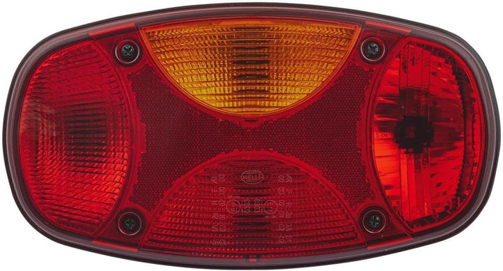 HELLA - Heckleuchte - Cargoluna - Glühlampe - 12V - Anbau/geschraubt - Lichtscheibenfarbe: mehrfarbi