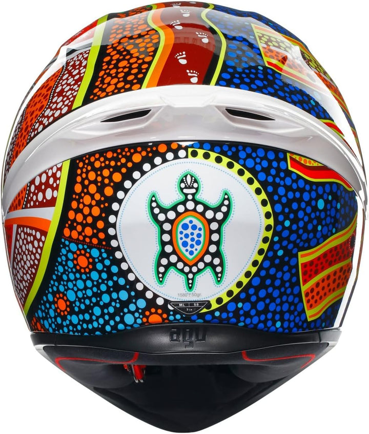 AGV K1 S Dreamtime Integralhelm (weiss/blau/rot/gelb) S (55), S (55)