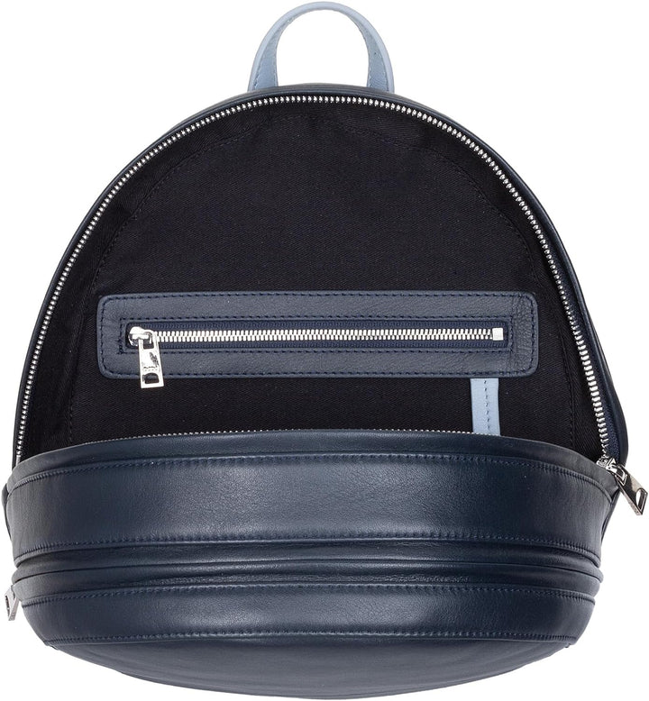 DuDu Rucksack Damen Bunt Sommerlich aus weichem Leder Rucksack Multicolor mit doppeltem Reissverschl