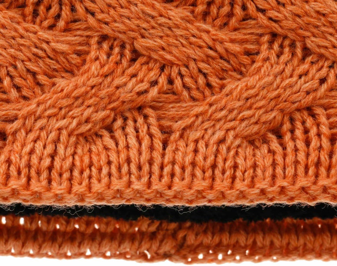 LIERYS Fauske Stirnband Damen mit Schurwolle 55-60 cm - Made in Germany - 10,5 cm breit - Innenfutte
